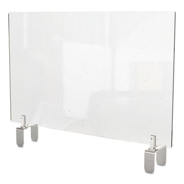 Ghent Clear Partition Extender With Attached Clamp, 29 X 3.88 X 30, Thermoplastic Sheeting freeshipping - TVN Wholesale